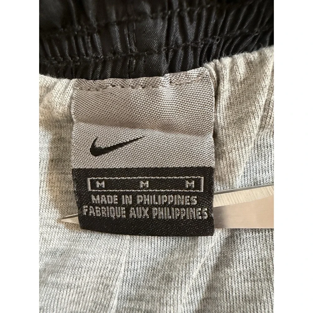 Vtg Mens Nike Orange Side Stripe Single Swoosh Track Pants Lined Size M Logo